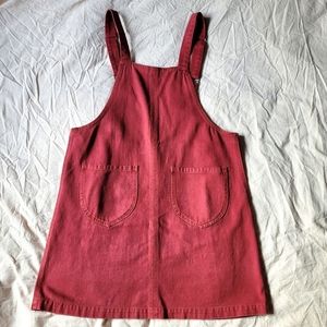 Frank & Oak Denim Pinafore Dress Size L